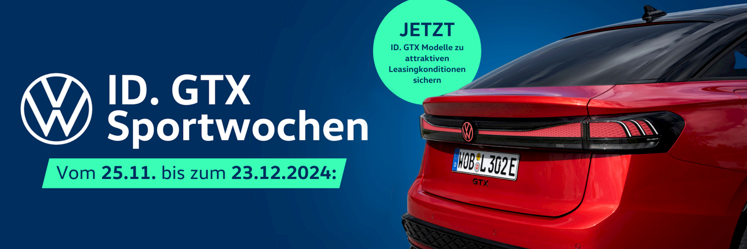 Die ID. GTX Sportwochen: Dynamik erleben – jetzt zu besonderen Konditionen!