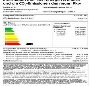 Ford Focus ST X 2,3l 206 kW (280 PS)